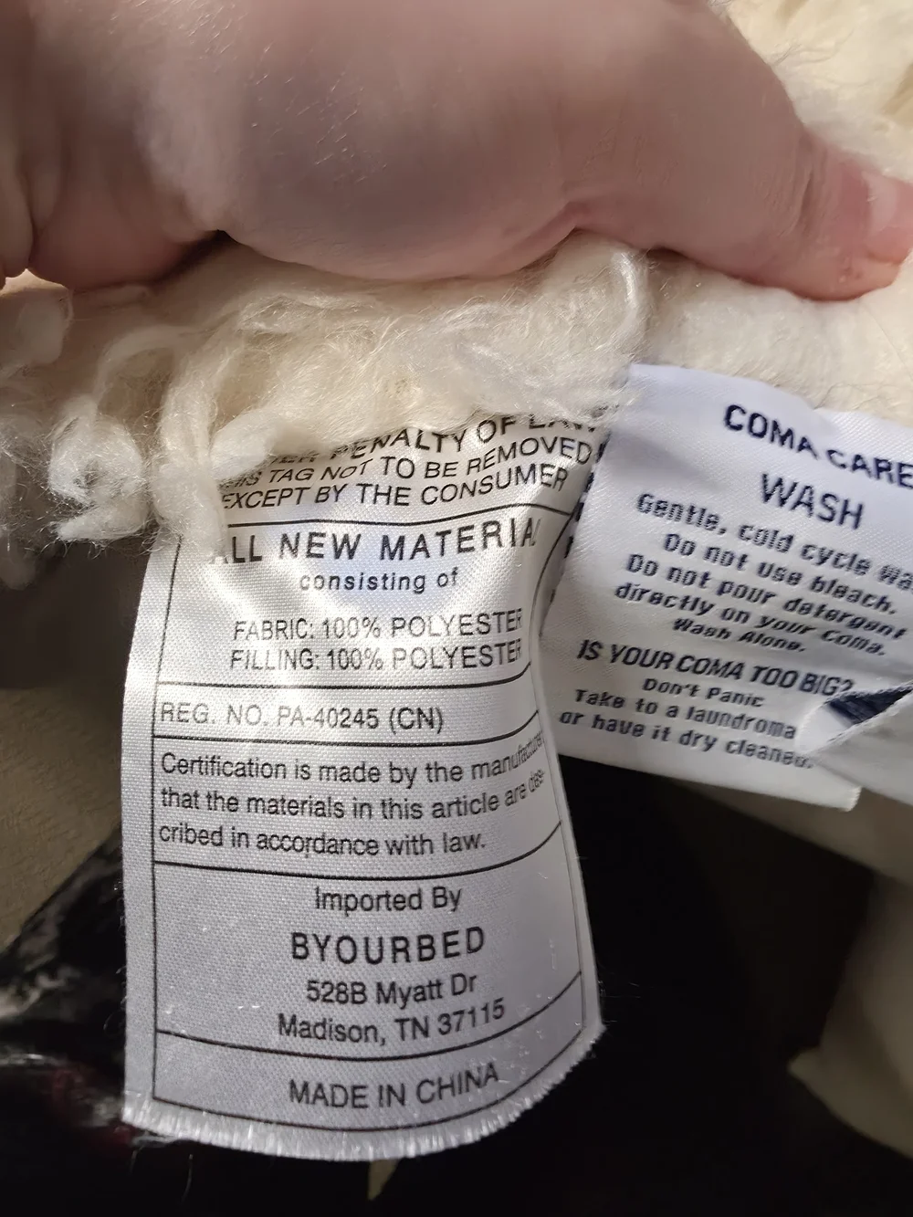 Coma Inducer Plush Faux Sheepskin Bedspread - Cream